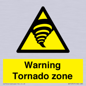Warning Tornado zone